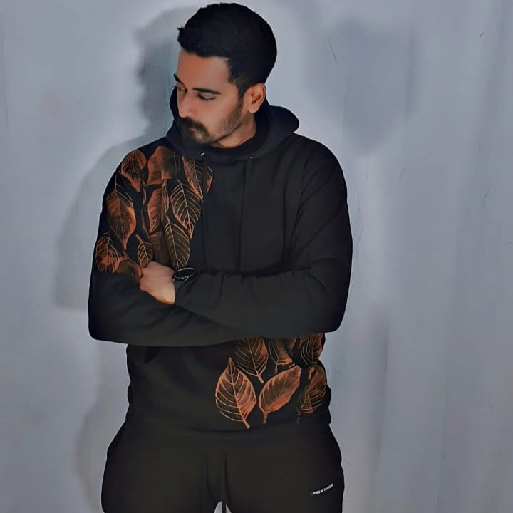 ORIGNAL LEAF PRINTED HOODIE