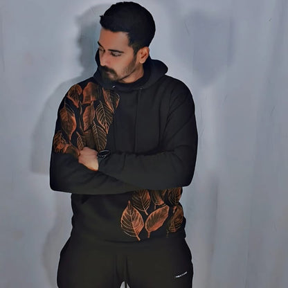 ORIGNAL LEAF PRINTED HOODIE